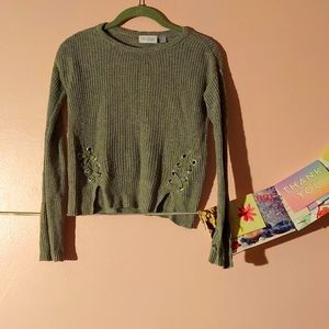 Girls Green sweater 7/8/ kids bundle